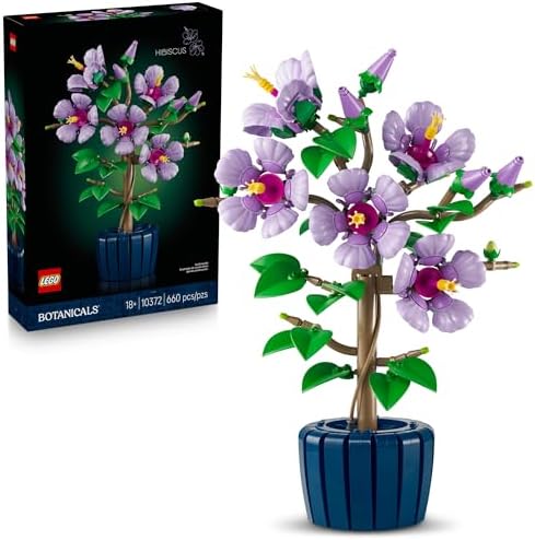 LEGO Botanicals Hibiscus Flower Building Set - Artificial Plant &