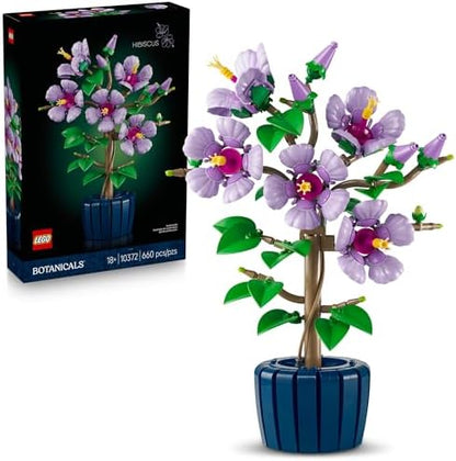 LEGO Botanicals Hibiscus Flower Building Set - Artificial Plant &