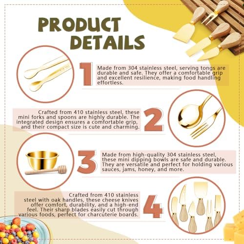 Charcuterie Boards Accessories Gold Charcuterie Utensils Cheese Butter