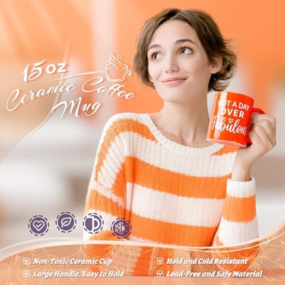 13PCS Fall Gift-Orange Gifts for Women,Thank You Birthday Baskets for