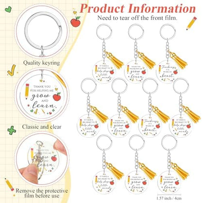 Daifunli 10 Pack Teacher Appreciation Gifts Bulk, Thank You Pens with