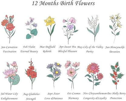 Ships Next Day, Custom Mini Jewelry Travel Box with 12 Months Birth