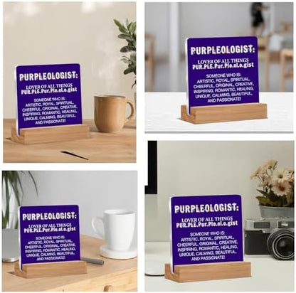 Purple Gifts for Women Men, Birthday Gifts for Mom Sister Friends