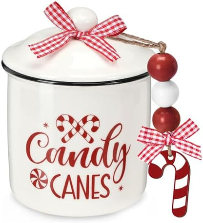 Nefelibata Christmas Candy Bowl Ceramic Canister Tiered Tray Decor