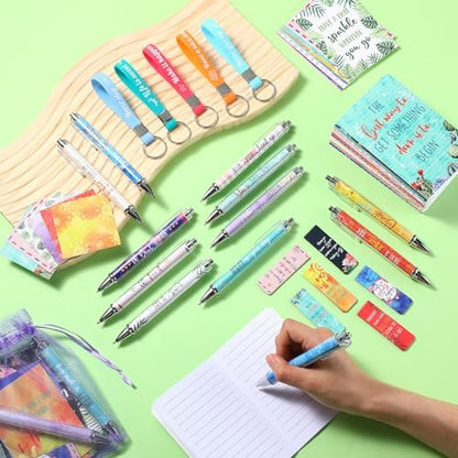 Pasimy 218 Pcs Inspirational Stationery Gifts Motivational Mini
