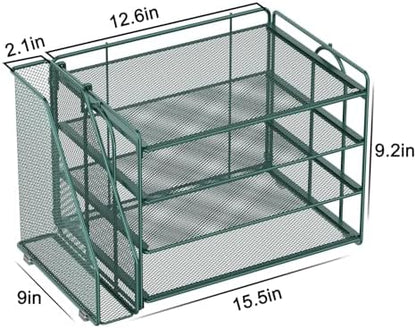 Spacrea 4-Tier Paper Organizer for Desk with File Organizer