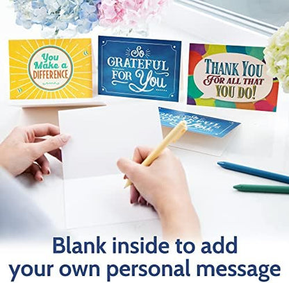 24 Appreciation Cards with Envelopes - Team Gifts, Teacher Gifts Bulk