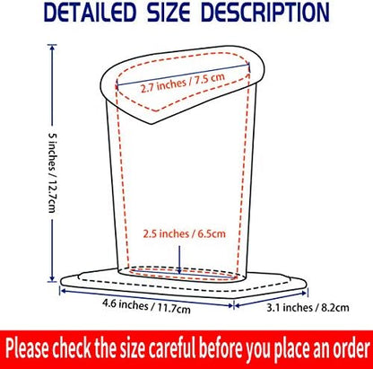 Pack of 2 Plush Lined Eyeglasses Holder Stand Protective Glasses Case