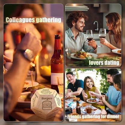 Food Dice, Stocking Stuffers for Men Women, Christmas Anniversary