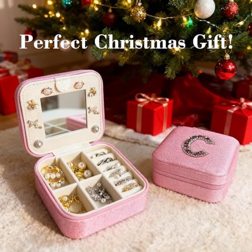 Mothers Day Gift Travel Jewelry Case for Women, Large Jewelry