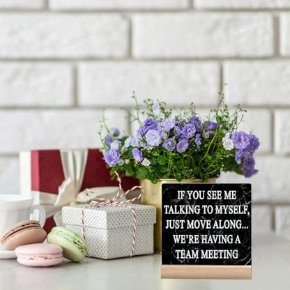 Funny Office Desk Decor Signs Cubicle Decorations for Women Work Desk