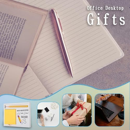 Public School Teacher Gift, Floral Wooden Sticky Note Holder.