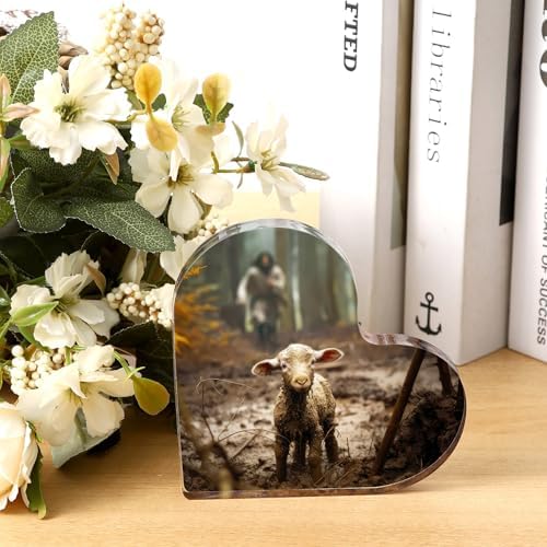 Christian thank you gifts - Jesus and Lamb Religious Home Decor for