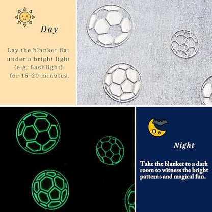 Wajade Soccer Gifts Toys for Boys Girls - Glow in The Dark Soccer