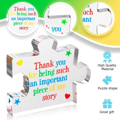 Teacher Appreciation Gifts for Women, Men - Thank You Engraved Acrylic