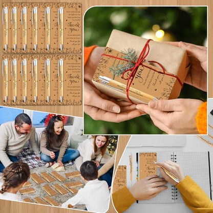 gisgfim 30 Sets Employee Appreciation Gift Bulk Inspirational Bamboo