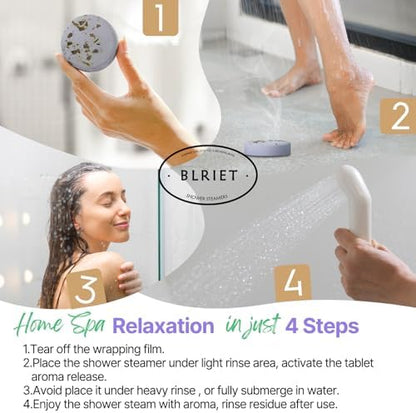 Blriet Shower Steamers Aromatherapy Relief Gifts for Women Teen Girls