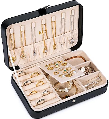 KCY Travel Jewelry Organizer Box for Women Girls, Small Travel Jewelry