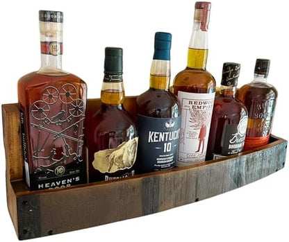 Liquor Bottle Display Shelf – Wall Bar Shelf for Whiskey, Wine &