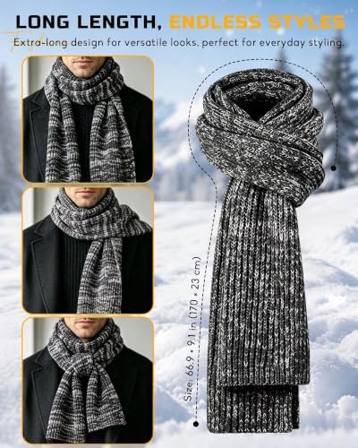 Winter Hat Gloves Scarf Headband Set for Men Women, 4 in 1 Warm Gifts