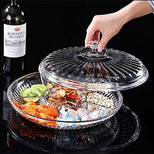 Creative Acrylic Multifunctional Party Snack Tray with Lid,Serving