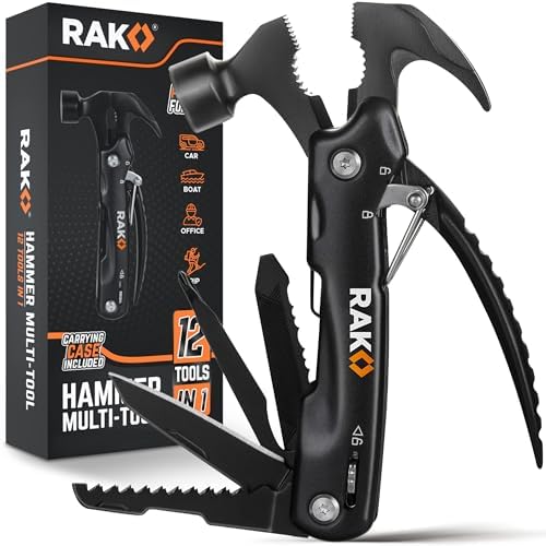 RAK Hammer Multitool BirthdayGifts for Men - Cool Unique Gifts Who