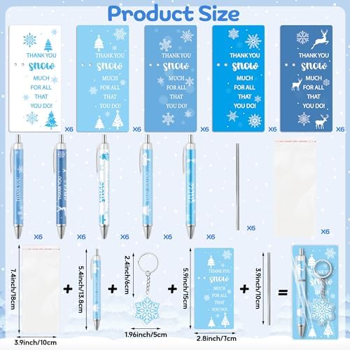 ANGOLIO Winter Snowflake Gifts Bulk 230Pcs Winter Snowflake Bookmarks