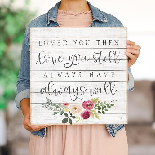 Simply Said, INC Perfect Pallets 14" Wood Sign - Loved You Then, Love