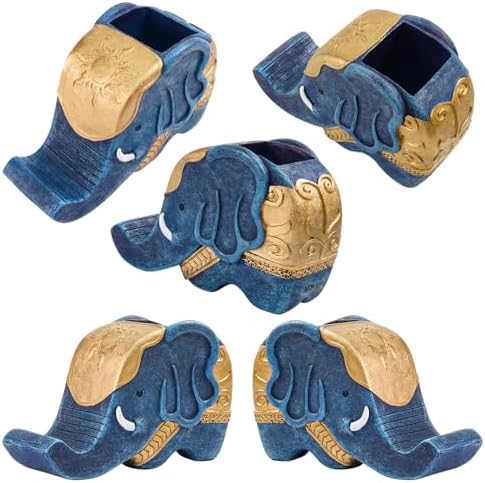 MOKANI Elephant Pencil Holder with Phone Stand, Elephant Gifts for