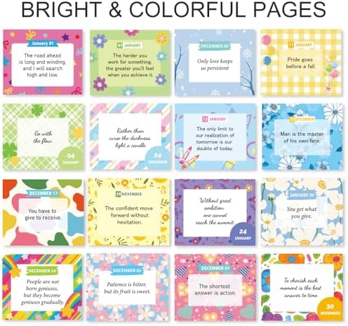 Motivational Desk Calendar Office Home Decor for Women, Daily Flip