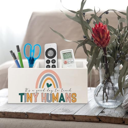 Teacher Appreciation Gifts, Boho Rainbow Teacher Wooden Pen Pencil