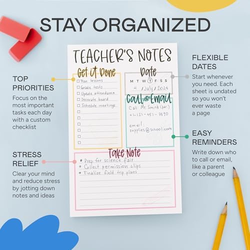 Tiny Expressions Teacher Notepad, To Do List Note Pad