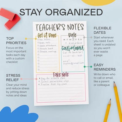 Tiny Expressions Teacher Notepad, To Do List Note Pad