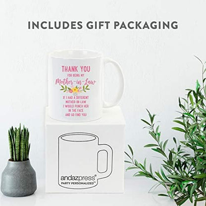 Andaz Press Funny Family 11oz. Coffee Mug Gift, Thank You For Being My