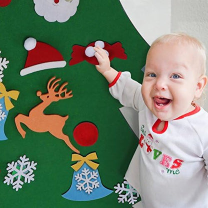 Aytai DIY Felt Christmas Tree for Toddlers, Hanging Christmas