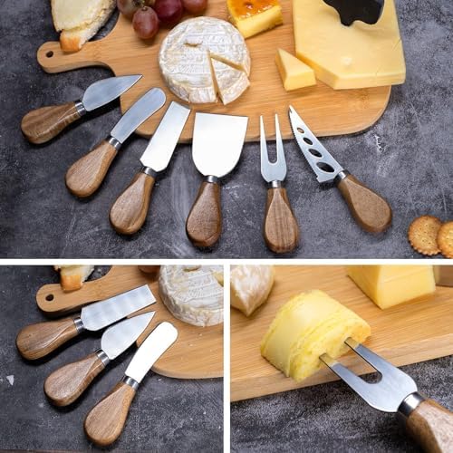Cheese Knives Set,Stainless Steel Cheese Knife Collection Cheese