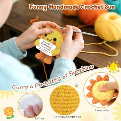 Mini Birthday Gifts for Woman Coworkers Teacher Positive Crochet