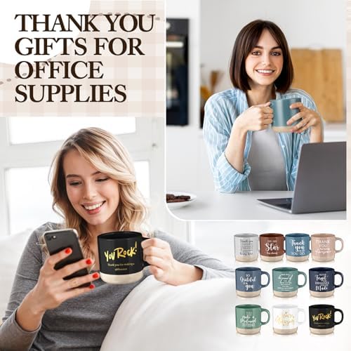 Didaey 10 Pcs Thank You Mugs Employee Appreciation Gifts Bulk for