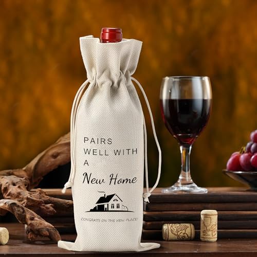 House Warming Gifts New Home, Wine/Champagne Bag with Thicken