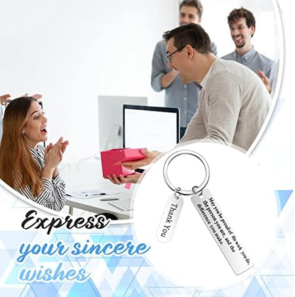 32 Pcs Thank You Gifts Keychain Bulk Employee Appreciation Keychain