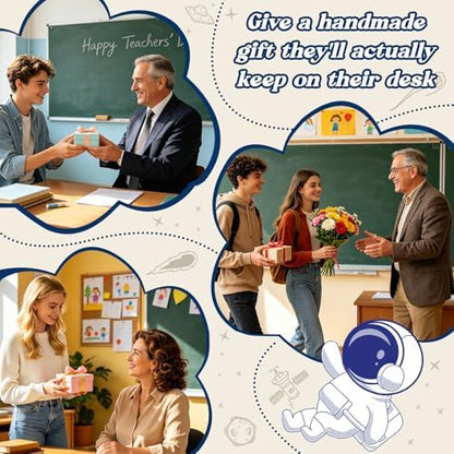 Teacher Appreciation Thank You Crochet Astronaut Gifts for Women Men
