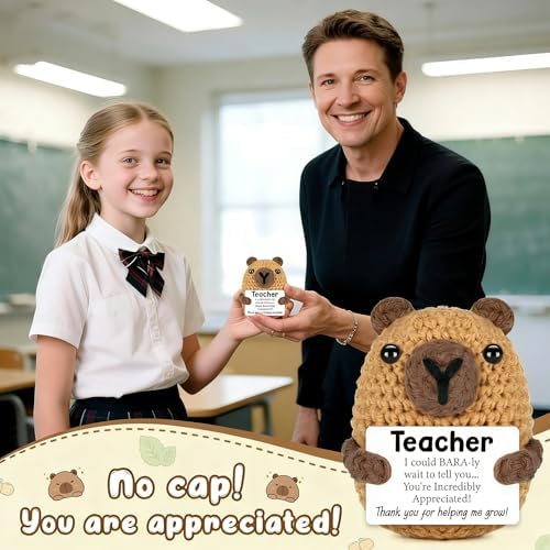 Teacher Gifts for Men Women, Halloween Capybara Teacher Gifts from