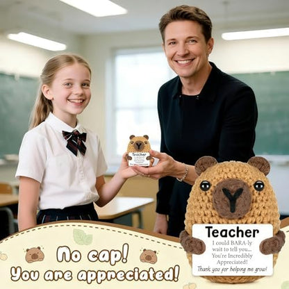 Teacher Gifts for Men Women, Halloween Capybara Teacher Gifts from