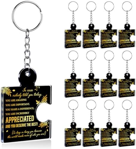 Team Appreciation Gifts Bulk Thank You Keychains for Coworkers