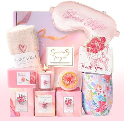 Thank You Gifts for Women, Appreciation Thoughtful Baskets Set for