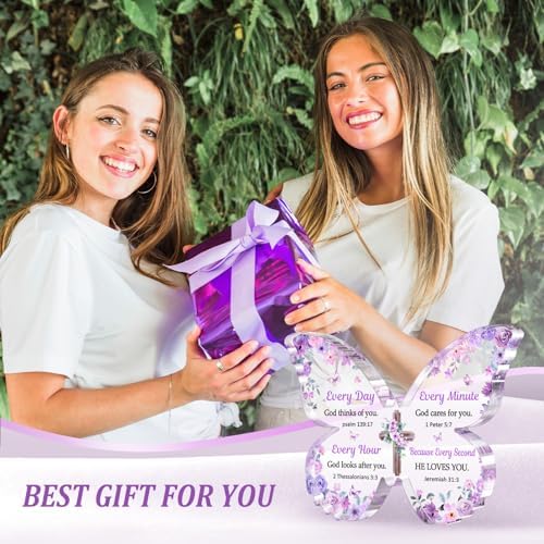 Christian Gifts for Women Faith, Butterfly Acrylic Plaque Decoration