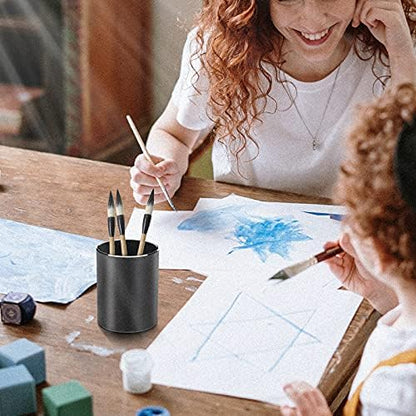 Vaydeer Metal Pen Holder Aluminum Pencil Holder for desk, Round