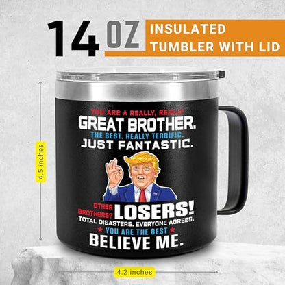Great Brother Mug 14Oz - Gift & Birthday Presents from Sister