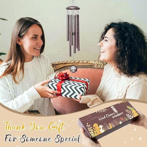 Thank You Gifts for Women Men, 25" Wind Chimes Appreciation Gifts for