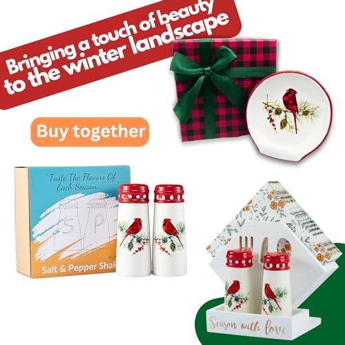 Christmas Spoon Rest - Cardinal Christmas Decorations, Red Christmas